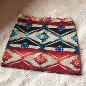 TOPSHOP Aztec Skirt